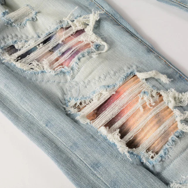 Skittleway Patches Blue Jeans