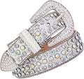 Leather Rhinestone 35mm Belt