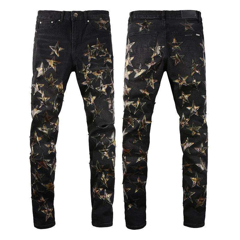 Gold Starfall Denim