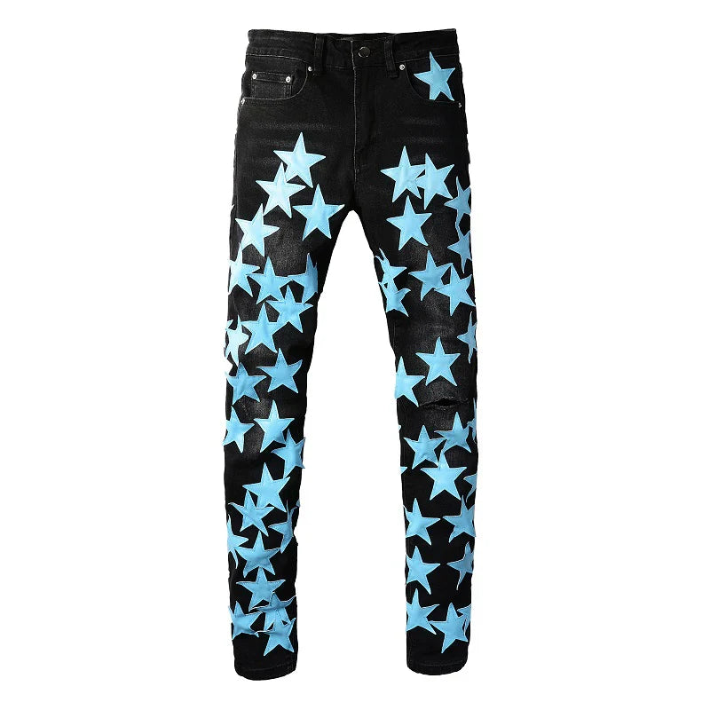 Midnight Miami-blue Star jeans