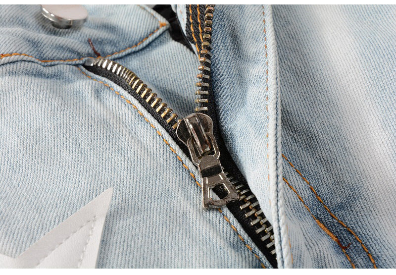 USA Flag-white Stars Denim